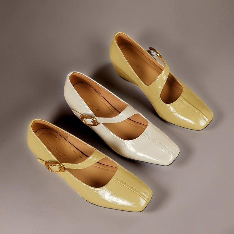 Venlora Mode | Babies Cuir Bout Carré Michèle
