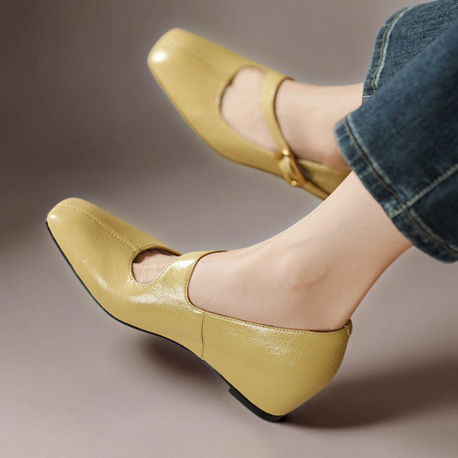 Venlora Mode | Babies Cuir Bout Carré Michèle