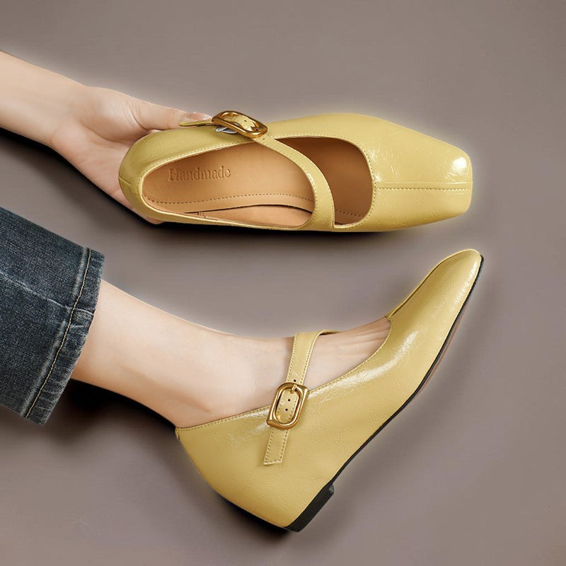Venlora Mode | Babies Cuir Bout Carré Michèle