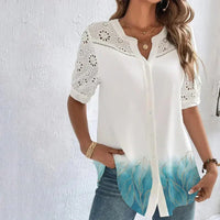 Tanja - Blouse en dentelle avec manches courtes
